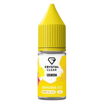 Crystal Clear Banana Ice Nic Salt Vape juice 10ml