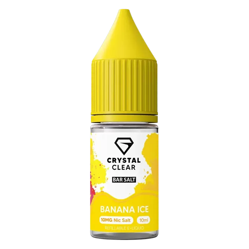 Crystal Clear Banana Ice Nic Salt Vape juice 10ml