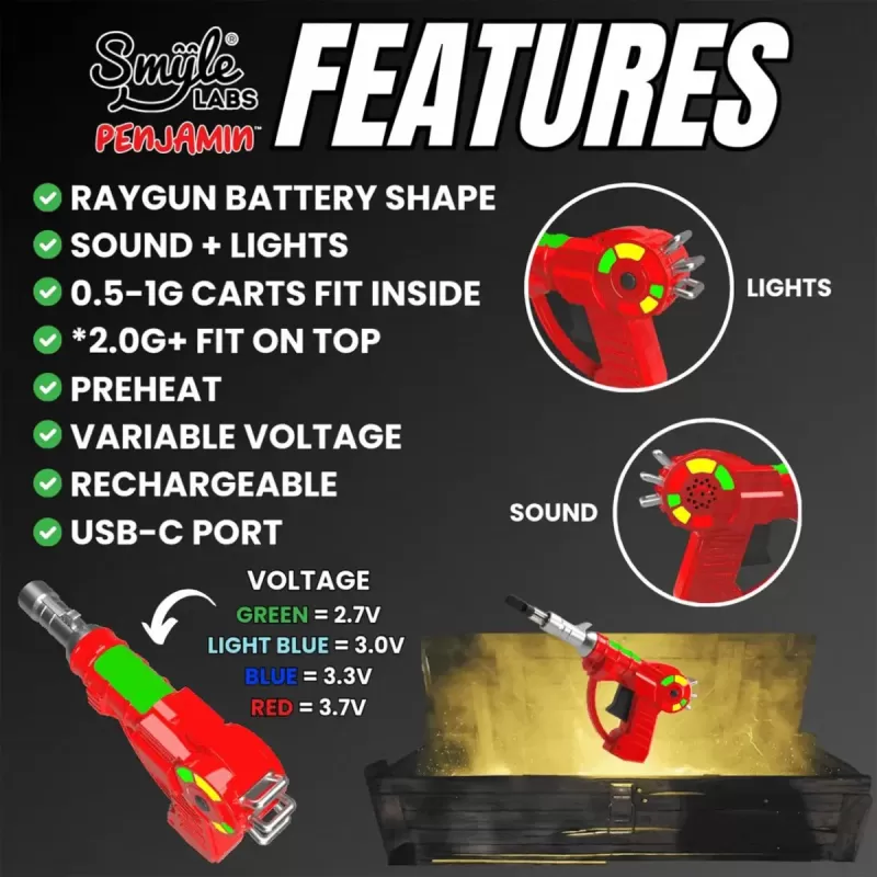Smyle Labs Ray Gun 510 Battery - Image 3