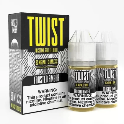 Twist e-Liquids Salt Frosted Amber eJuice - 60mL (2x30mL); Vape Product, Vape Product (347F1C)