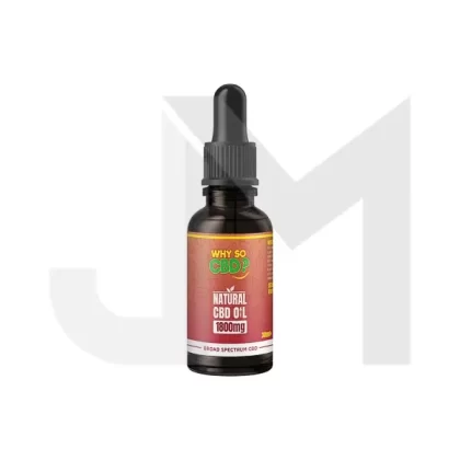 Why So CBD? 1800mg Broad-Spectrum CBD Natural Oil – 30ml