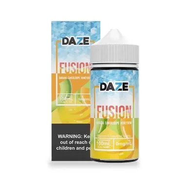 Banana Cantaloupe Honeydew Iced by 7Daze Fusion 100mL - 0MG