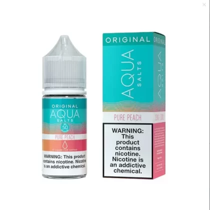 Sale $10.50 – Pure Peach by Aqua TFN Salts 30ml - Cheapvape Deals (A27789)