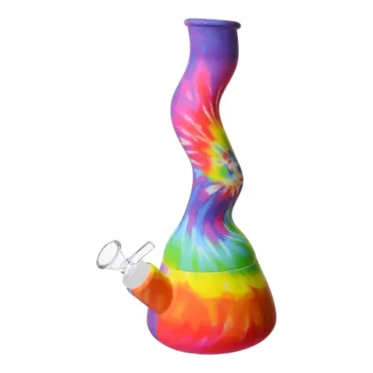 Squiggly Silicone Bong – 11in