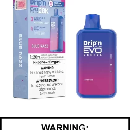 Blue Razz Drip’n EVO 28K Disposable Vape
