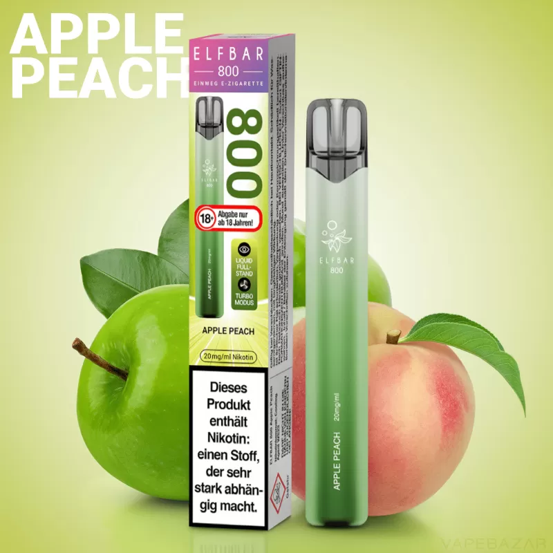 Elf Bar 800 – Apple Peach - Elf Bar / ca. 800 / 550 mAh / 20mg/ml