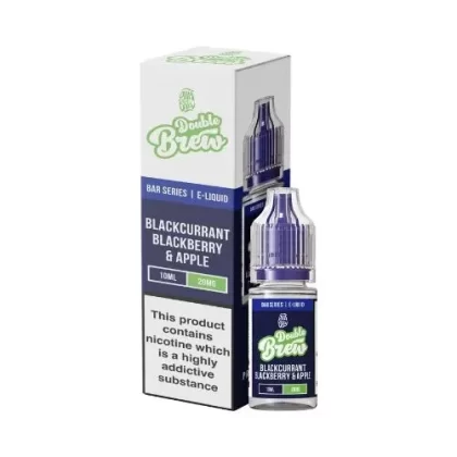 Double Brew Blackcurrant Blackberry Apple Nic Salt E-Liquid