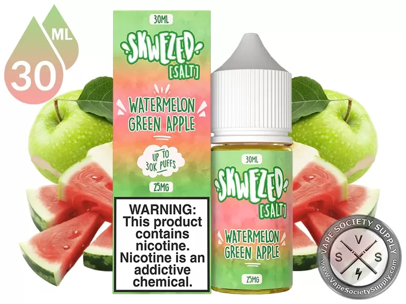 Watermelon Green Apple SKWEZED SALT 30ml