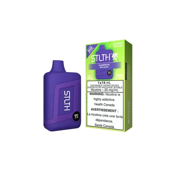 Stlth 8K PRO Disposable Vape – Blackberry Ice - Eliquidsupply
