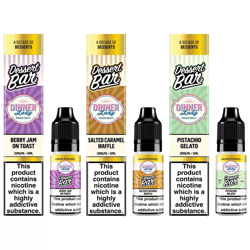 Dinner Lady - Desserts Bar Salts 10ml (20mg) - Apple Crumble Custard