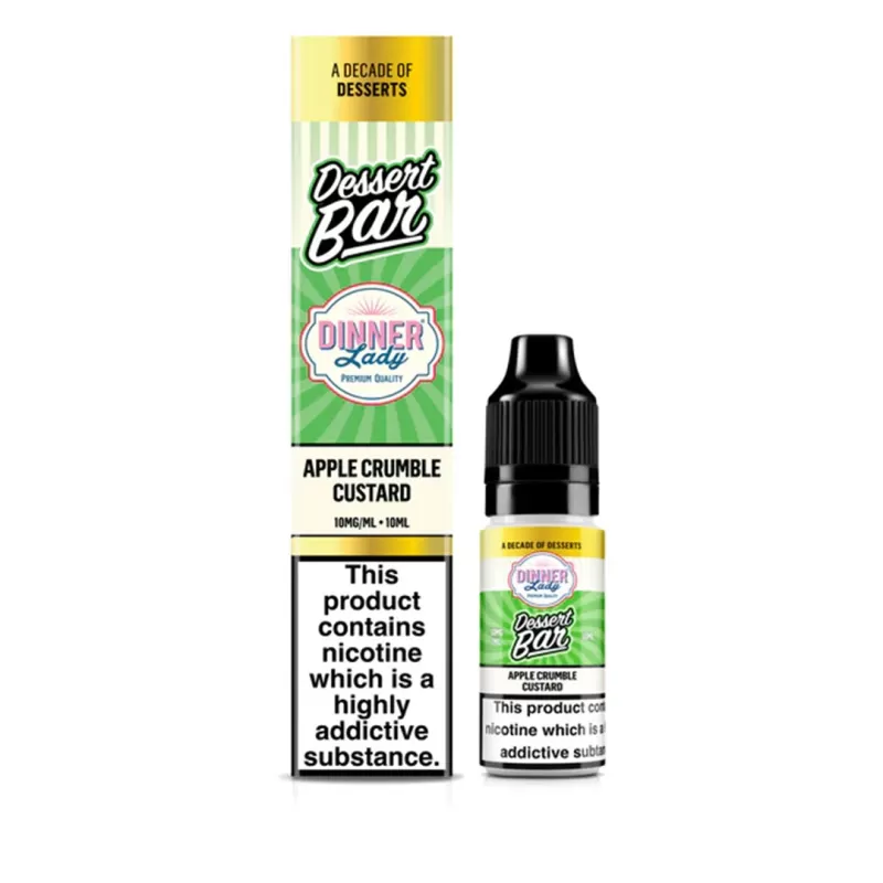 Dinner Lady - Desserts Bar Salts 10ml (20mg) - Apple Crumble Custard - Image 2