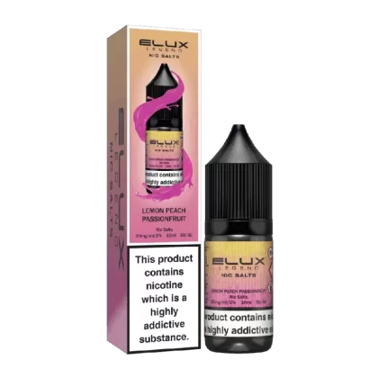 LEMON PEACH PASSIONFRUIT 10ML NIC SALT BY ELUX LEGEND 10MG(1%) | 20MG(2%)
