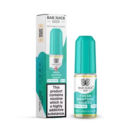 Bar Juice 5000 Salt Nicotine Fresh Menthol Mojito 10mg / 20mg - Vapourdays Co