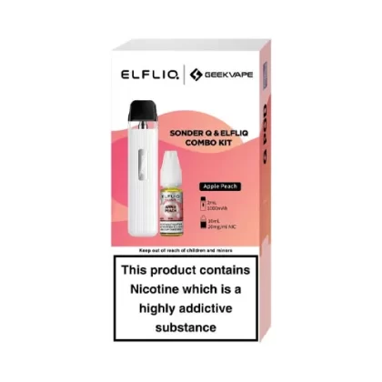 Geekvape Sonder Q Pod Kit/ELFLIQ Bundle - White - Blueberry