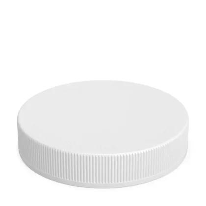 Child Resistant | Ribbed Push Down & Turn Plastic Caps | 89mm – Matte White – 205 Count