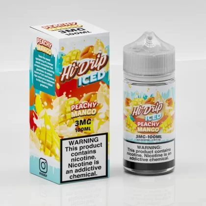 Hi-Drip ICED Premium E-Liquid 100ml - White Peach Strawberry ICED / 6mg