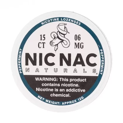 Peppermint Nicotine Lozenges by Nic Nac Naturals - Vapesuperstore Co