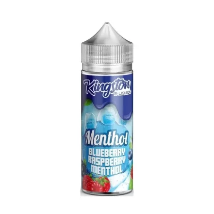 Blackcurrant, Blue Raspberry Menthol by Kingston 100ml + FREE NIC SHOTS