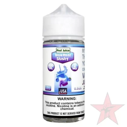 Pod Juice – Blue Razz Slushy – 100mL - Nicotine (mg)#3
