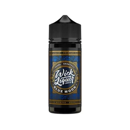 Wick Liquor 100ml E-Liquid Shortfill Blue Moon - Nicotine Strength#0mg