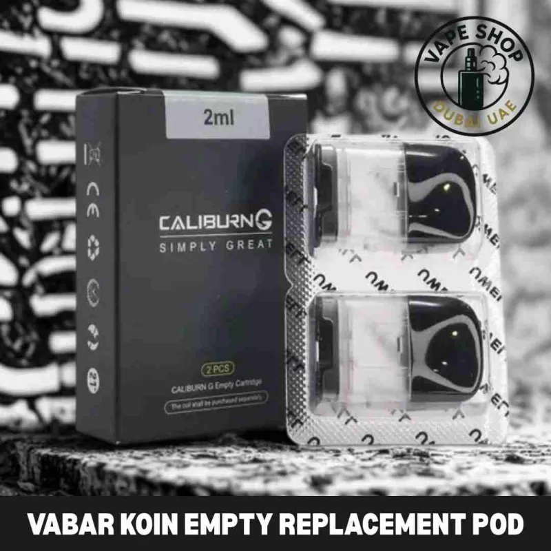 VABAR Koin Empty Replacement Pod Cartridge 2ml (2 PCS) in Dubai UAE