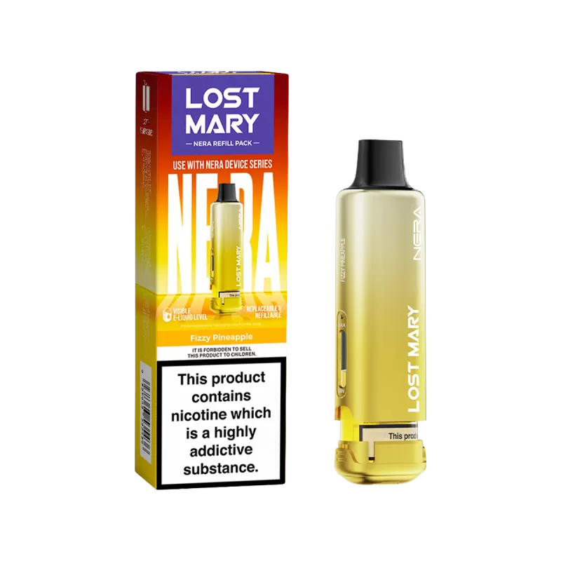 Fizzy Pineapple Lost Mary NERA15K Refill Pack - 20mg - Vape Product (52966D)