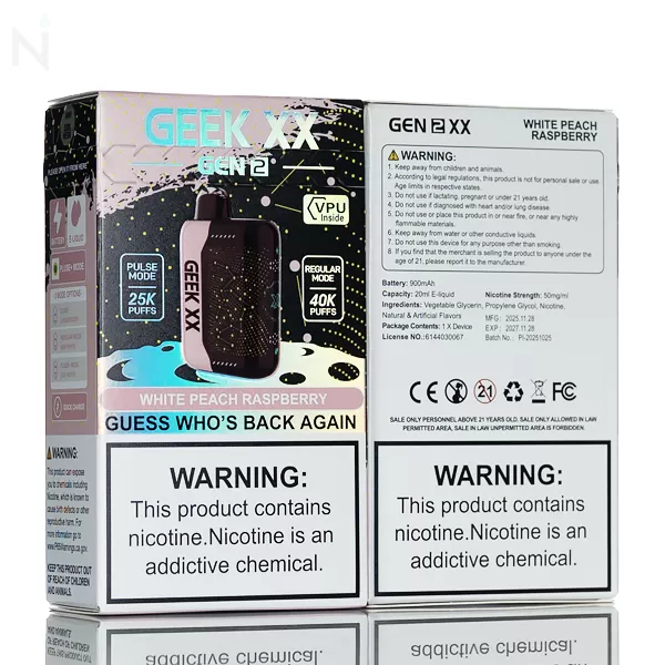 Geek XX Gen 2 40K Puffs Disposable Vape - Pink & Blue - Image 3