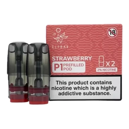 Elf Bar Mate P1 Strawberry Pods (2 Pack) - Vape Store