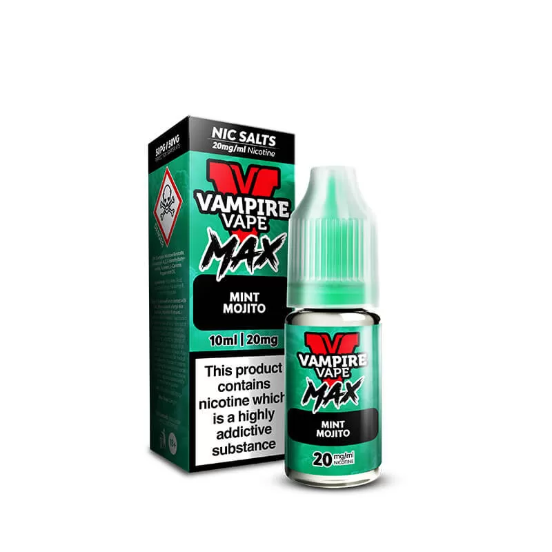 Vampire Vape MAX Mint Mojito Nic Salt E-Liquid 10ml - 20mg