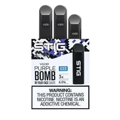 Purple Bomb Disposable Pod – Pack of 3 by VGOD STIG