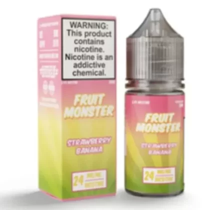 Strawberry Banana Ice Nicotine Salt by Frozen Fruit Monster - Size#30ml~Nicotine#24MG>48MG