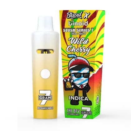 Binoid 7 Gram THCA Disposable Vape – Slush Series – Blazed x Binoid - flavor#Berry Acai>Peach Mango>Iced Out Rocker>Lemon Lime>Island Slush (BF54BE)