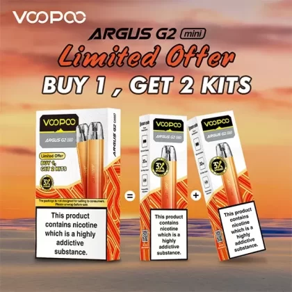 Voopoo Argus G2 Mini Vape Kit (Buy 1 get 1 FREE – 2 kits per pack)
