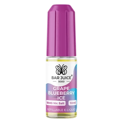 Bar Juice 5000 Grape Blueberry Ice Nic Salt Vape Juice 10ml