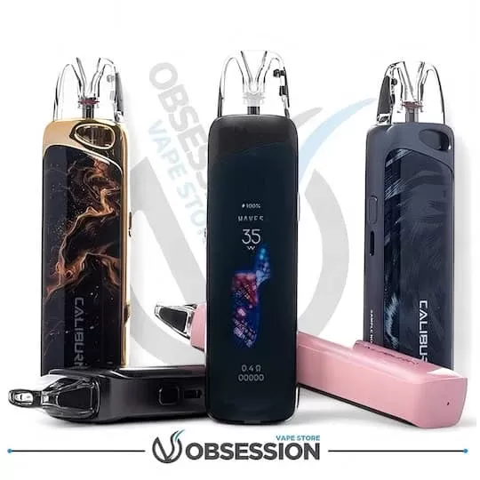 Uwell Caliburn G4 Pro 35W Pod System - Color#Desert Gold>Fantasy Pink>Frost White>Ink Blue>Iron Grey>Light Green>Pearl Silver>Stripe Black