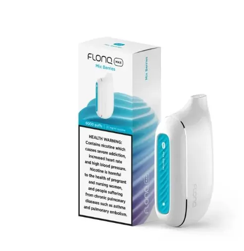 FLONQ MAX RECHARGEABLE DISPOSABLE VAPES (6,000PUFFS) - 20 mg / Mint Chill - Image 2