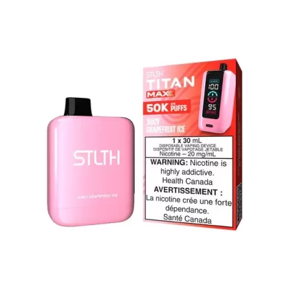 STLTH Titan Max Disposable Vape – 50k Puffs – Juicy Grapefruit Ice