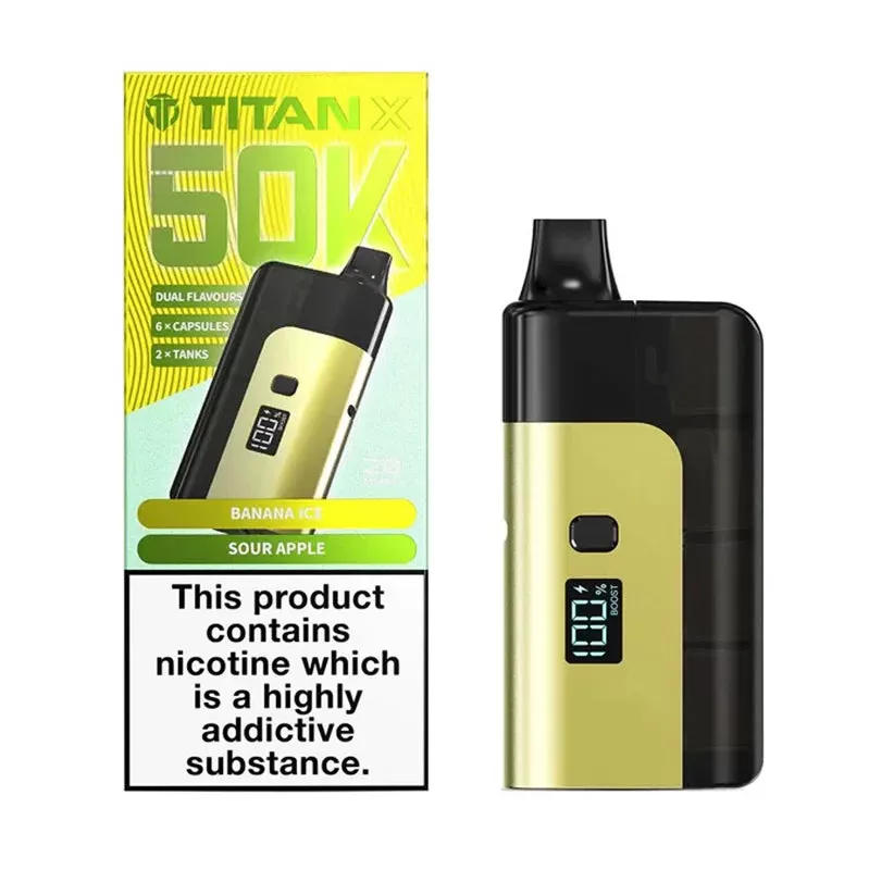 Titan X 50K Prefilled Pod Kit - Pink Burst / Rainbow Burst - Image 2