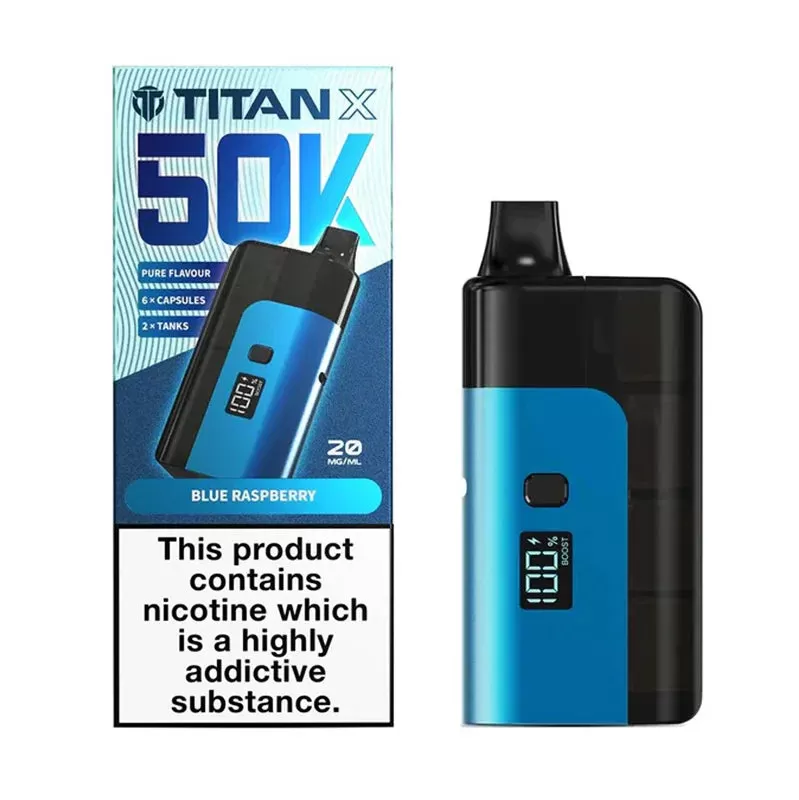 Titan X 50K Prefilled Pod Kit - Pink Burst / Rainbow Burst - Image 3