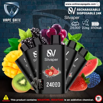 Silvaper Disposable Vape 24000 Puffs - 20 mg / Peach Berries