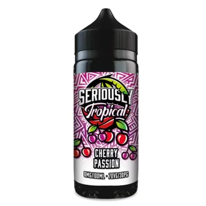 Seriously Tropical Cherry Passion 100ml Short Fill E Liquid - Vapourdays Co