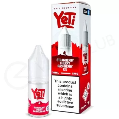 Strawberry Cherry Raspberry Ice Nic Salt E-Liquid by Yeti Summit Series