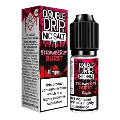 Strawberry Burst Nic Salt E-Liquid by Double Drip (10ml) - 20mg