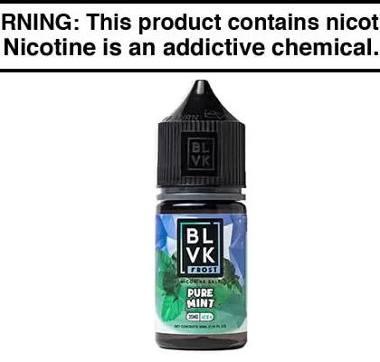 PURE MINT ICE BY BLVK FROST SALT 30ML - Vapejuice