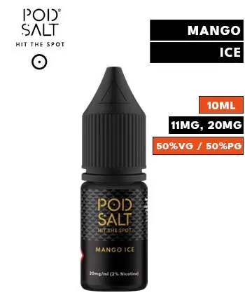 Mango Ice Nic Salt E Liquid by Pod Salt Core