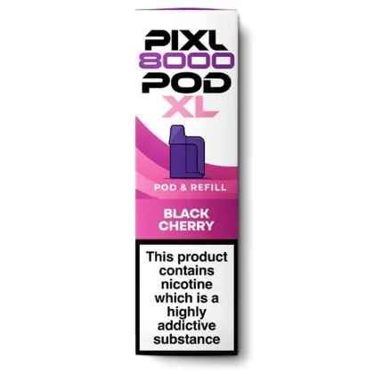 Black Cherry Pixl 8000 Refill Pod - 20 mg/ml (E9C283)