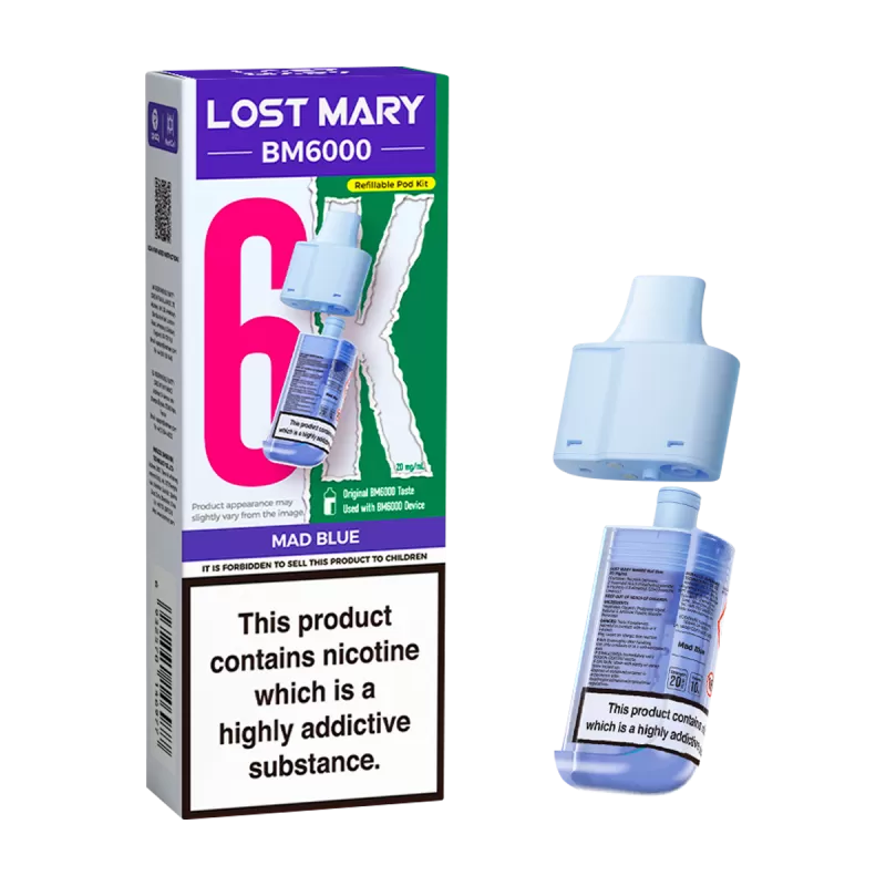 Mad Blue Lost Mary BM6000 Refill Pack - 20mg - Vape Product
