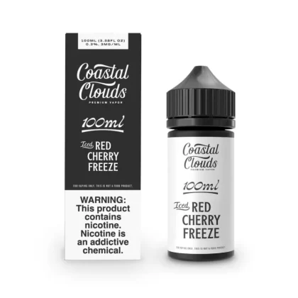 Coastal Clouds Iced Red Cherry Freeze 100ml - Vape Product, Vape Product