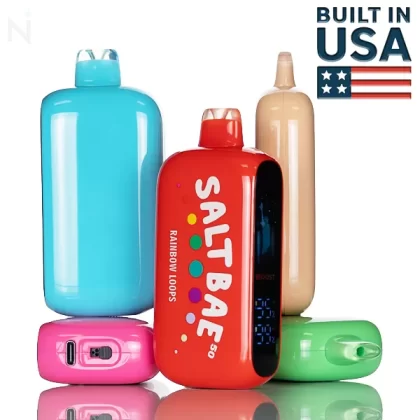 Salt Bae 50 40K 40,000 Puffs Disposable Vape - 17mL - Rainbow Loops