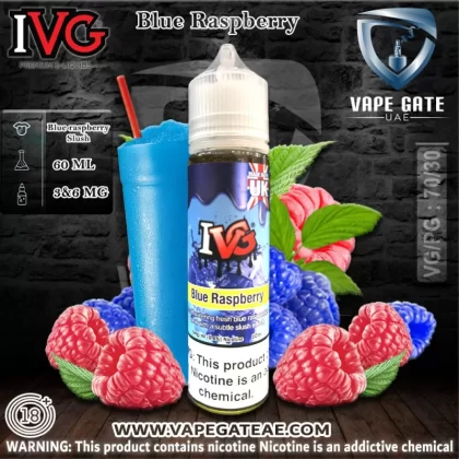 Blue Raspberry 60ml E juice by IVG - 6 mg / 60 ml